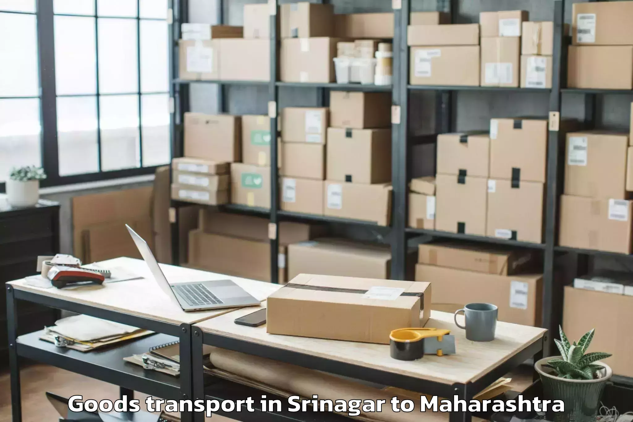 Easy Srinagar to Sholapur Goods Transport Booking